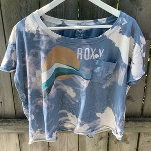 Roxy tie dye cropped T-shirt